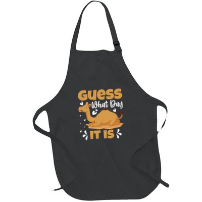Funny Camel Hump Day Guess What Day Is It Full-Length Apron With Pockets
