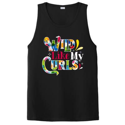 Funny Curly Hair Leopard Wild Like My Curls Gift PosiCharge Competitor Tank