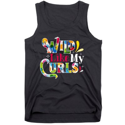 Funny Curly Hair Leopard Wild Like My Curls Gift Tank Top