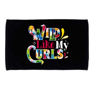 Funny Curly Hair Leopard Wild Like My Curls Gift Microfiber Hand Towel