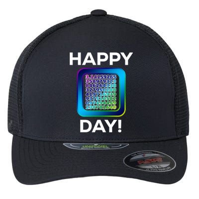 Funny Cute Happy Pi Day Celebration Math Numbers Fun Great Gift Flexfit Unipanel Trucker Cap