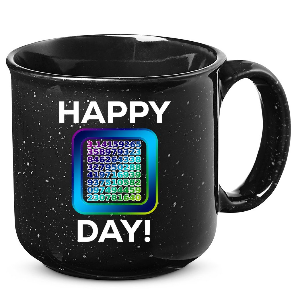 Funny Cute Happy Pi Day Celebration Math Numbers Fun Great Gift 15oz Campfire Ceramic Mug