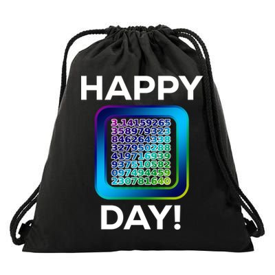 Funny Cute Happy Pi Day Celebration Math Numbers Fun Great Gift Drawstring Bag