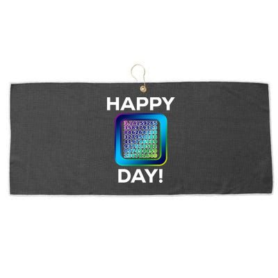 Funny Cute Happy Pi Day Celebration Math Numbers Fun Great Gift Large Microfiber Waffle Golf Towel
