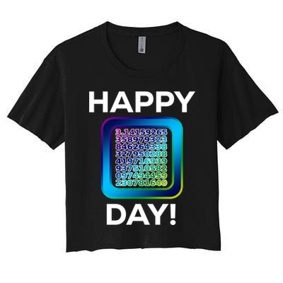 Funny Cute Happy Pi Day Celebration Math Numbers Fun Great Gift Crop Top
