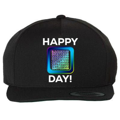 Funny Cute Happy Pi Day Celebration Math Numbers Fun Great Gift Wool Snapback Cap