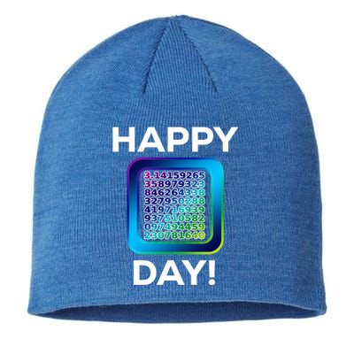 Funny Cute Happy Pi Day Celebration Math Numbers Fun Great Gift Sustainable Beanie