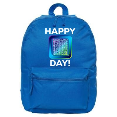 Funny Cute Happy Pi Day Celebration Math Numbers Fun Great Gift 16 in Basic Backpack