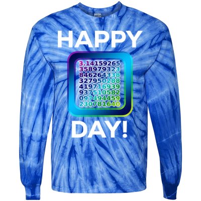 Funny Cute Happy Pi Day Celebration Math Numbers Fun Great Gift Tie-Dye Long Sleeve Shirt