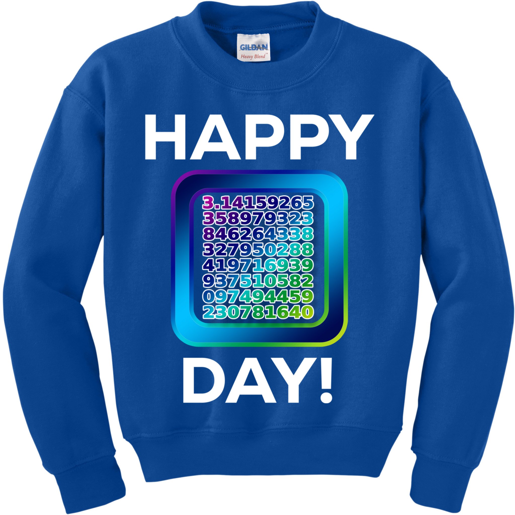 Funny Cute Happy Pi Day Celebration Math Numbers Fun Great Gift Kids Sweatshirt