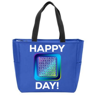 Funny Cute Happy Pi Day Celebration Math Numbers Fun Great Gift Zip Tote Bag