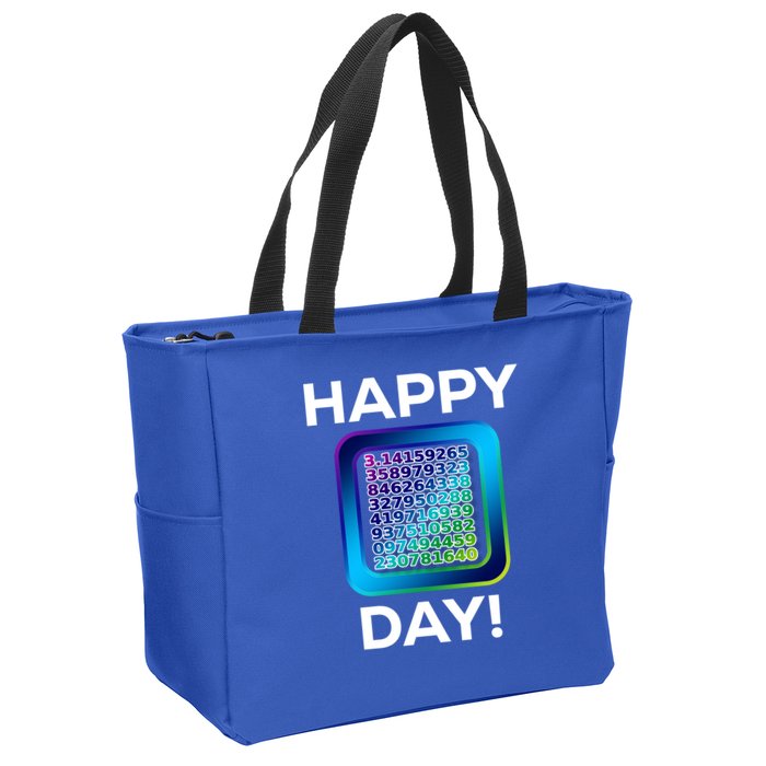 Funny Cute Happy Pi Day Celebration Math Numbers Fun Great Gift Zip Tote Bag