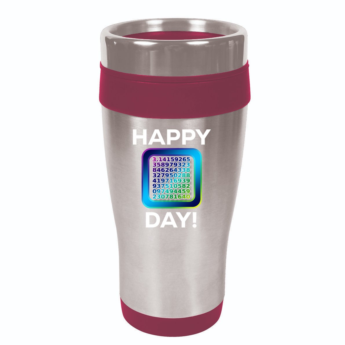 Funny Cute Happy Pi Day Celebration Math Numbers Fun Great Gift 16oz Travel Tumbler