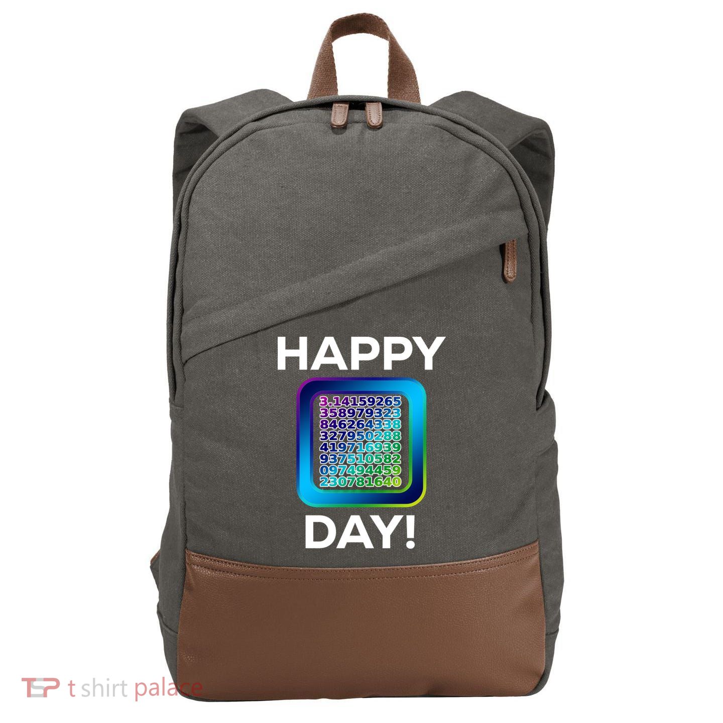 Funny Cute Happy Pi Day Celebration Math Numbers Fun Great Gift Cotton Canvas Backpack