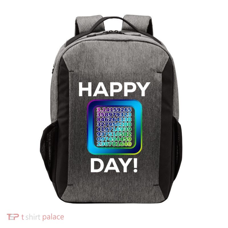 Funny Cute Happy Pi Day Celebration Math Numbers Fun Great Gift Vector Backpack