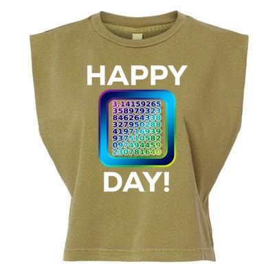 Funny Cute Happy Pi Day Celebration Math Numbers Fun Great Gift Garment-Dyed Women's Muscle Tee