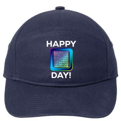 Funny Cute Happy Pi Day Celebration Math Numbers Fun Great Gift 7-Panel Snapback Hat