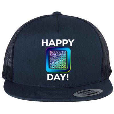 Funny Cute Happy Pi Day Celebration Math Numbers Fun Great Gift Flat Bill Trucker Hat