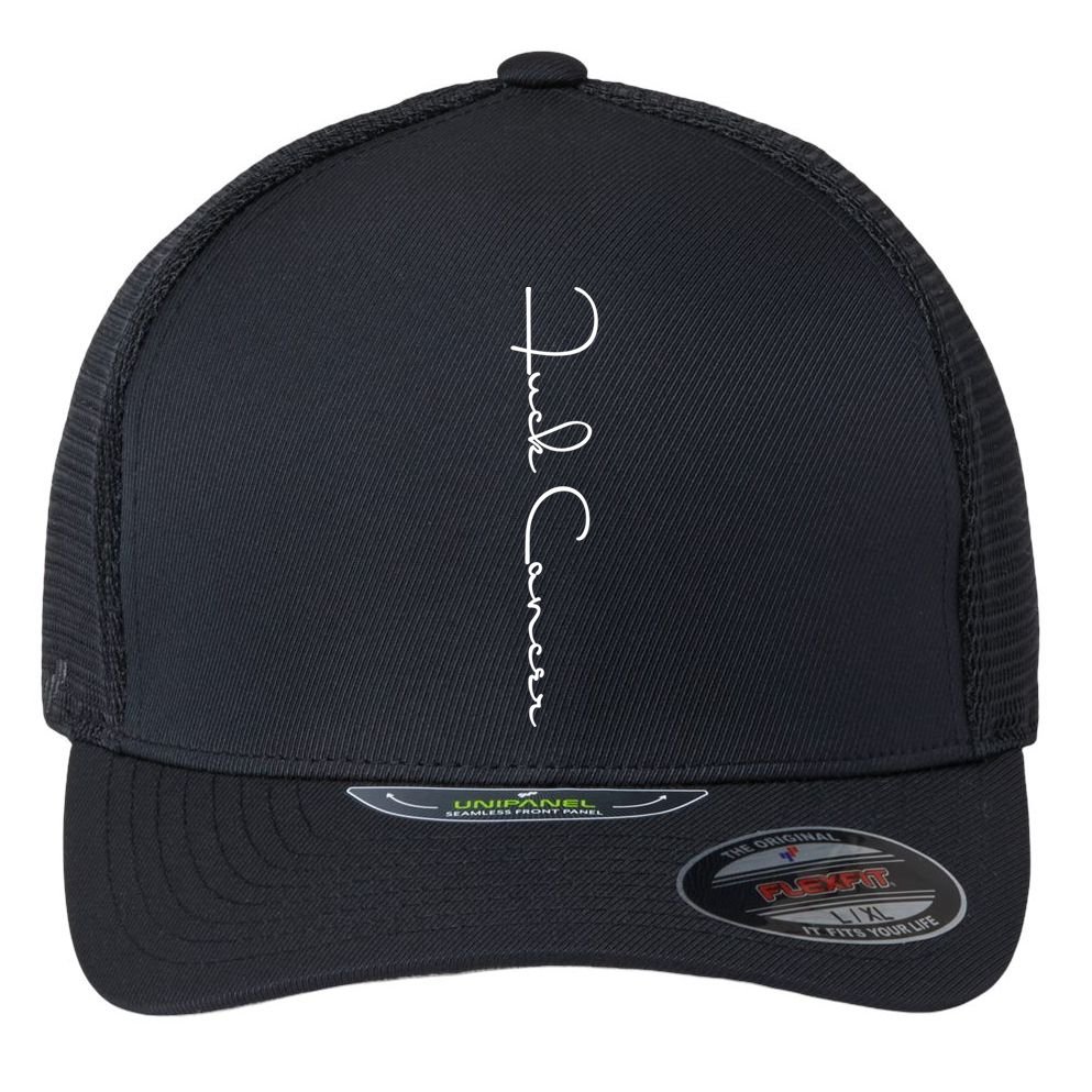 Fuck Cancer Hate Cancer Breast Cancer Awareness Gift Flexfit Unipanel Trucker Cap