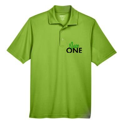 Funny Christmas Holiday Matching Shirt Nice One Men's Origin Performance Pique Polo