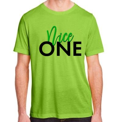 Funny Christmas Holiday Matching Shirt Nice One Adult ChromaSoft Performance T-Shirt