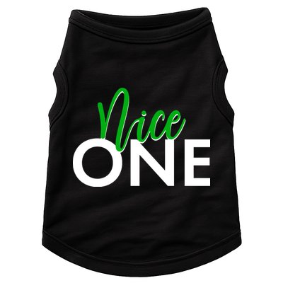 Funny Christmas Holiday Matching Shirt Nice One Doggie Tank