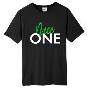 Funny Christmas Holiday Matching Shirt Nice One Tall Fusion ChromaSoft Performance T-Shirt