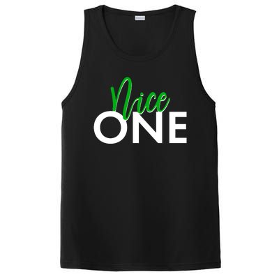 Funny Christmas Holiday Matching Shirt Nice One PosiCharge Competitor Tank