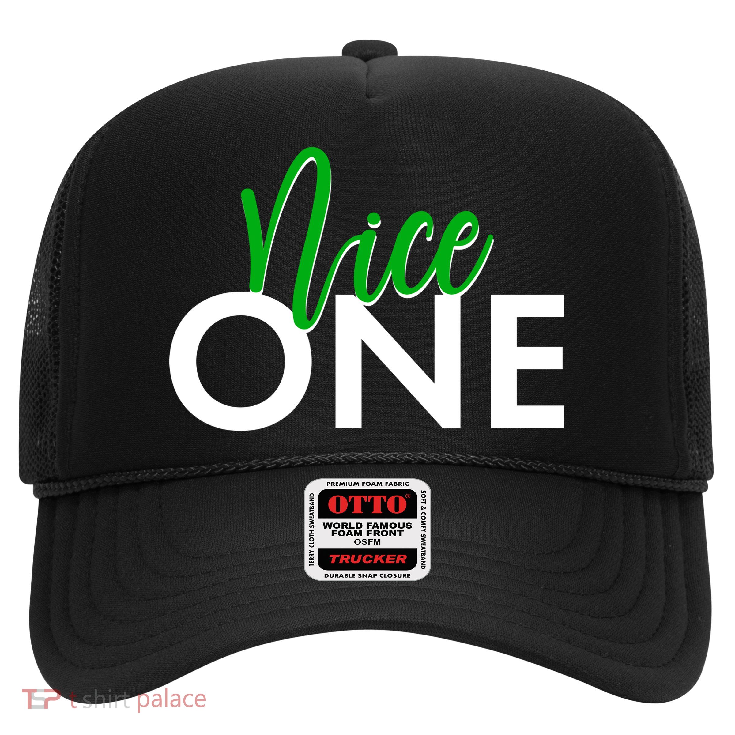 Funny Christmas Holiday Matching Shirt Nice One Trucker Hat