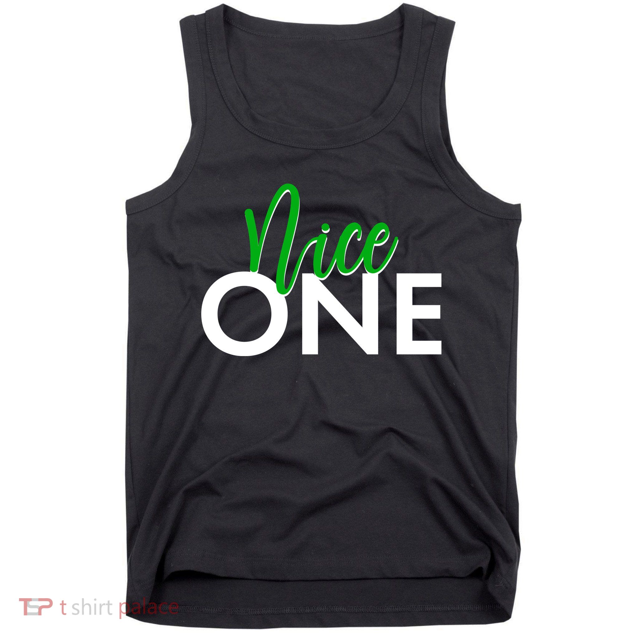 Funny Christmas Holiday Matching Shirt Nice One Tank Top