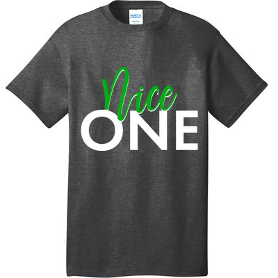 Funny Christmas Holiday Matching Shirt Nice One T-Shirt