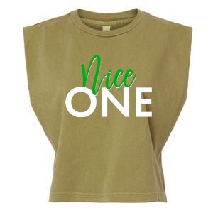 Funny Christmas Holiday Matching Shirt Nice One Garment-Dyed Women's Muscle Tee