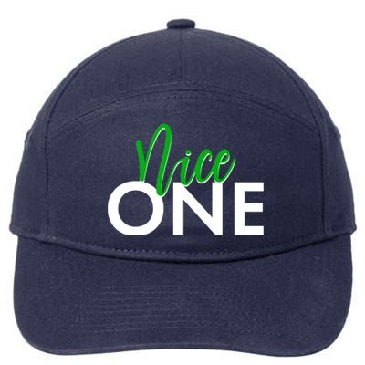 Funny Christmas Holiday Matching Shirt Nice One 7-Panel Snapback Hat