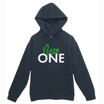 Funny Christmas Holiday Matching Shirt Nice One Urban Pullover Hoodie