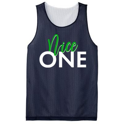 Funny Christmas Holiday Matching Shirt Nice One Mesh Reversible Basketball Jersey Tank