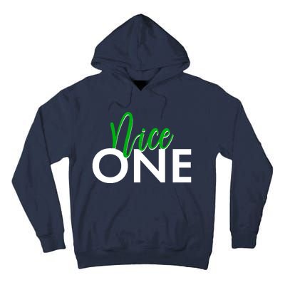 Funny Christmas Holiday Matching Shirt Nice One Tall Hoodie