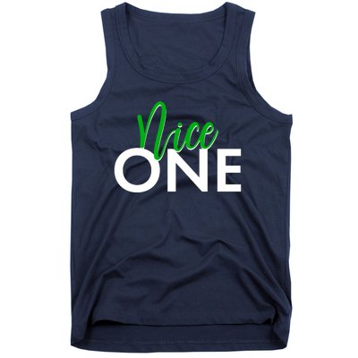 Funny Christmas Holiday Matching Shirt Nice One Tank Top