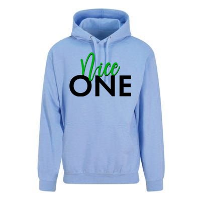 Funny Christmas Holiday Matching Shirt Nice One Unisex Surf Hoodie