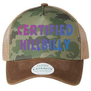 Funny Certified Hillbilly Bumpkin Cracker Rural Redneck Gift Legacy Tie Dye Trucker Hat