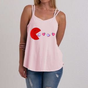 Funny Cute Hearts Valentine's Day Women's Strappy Tank