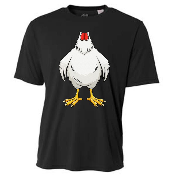 Funny Chicken Hen Body Costume Gift Cooling Performance Crew T-Shirt