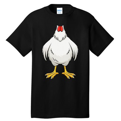 Funny Chicken Hen Body Costume Gift Tall T-Shirt