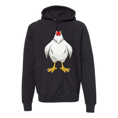 Funny Chicken Hen Body Costume Gift Premium Hoodie