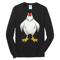 Funny Chicken Hen Body Costume Gift Tall Long Sleeve T-Shirt