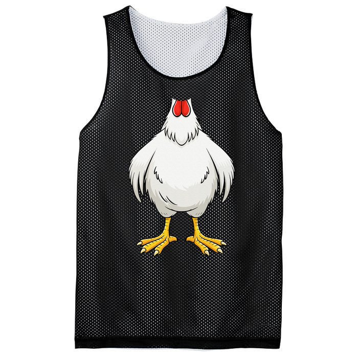 Funny Chicken Hen Body Costume Gift Mesh Reversible Basketball Jersey Tank