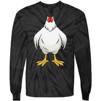 Funny Chicken Hen Body Costume Gift Tie-Dye Long Sleeve Shirt