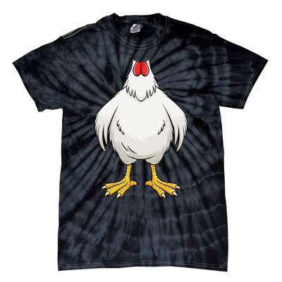 Funny Chicken Hen Body Costume Gift Tie-Dye T-Shirt