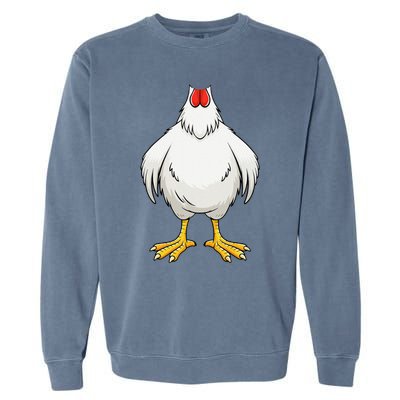 Funny Chicken Hen Body Costume Gift Garment-Dyed Sweatshirt