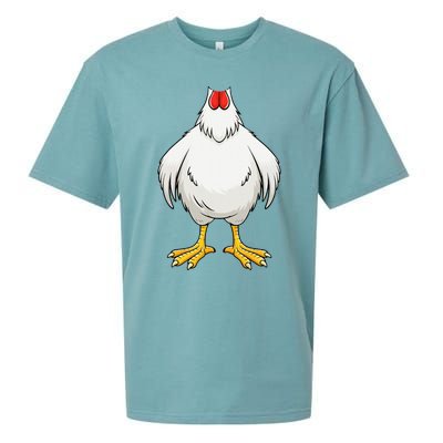 Funny Chicken Hen Body Costume Gift Sueded Cloud Jersey T-Shirt