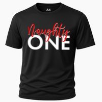 Funny Christmas Holiday Matching Shirt Naughty One Performance Shirt